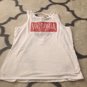 White Victoria Sport workout tank